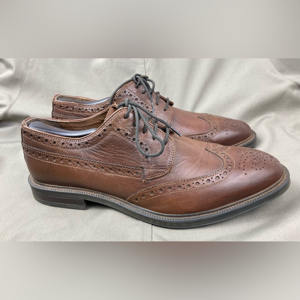 Stafford Wingtip Brown Leather Oxford Shoes Mens Size 11 M